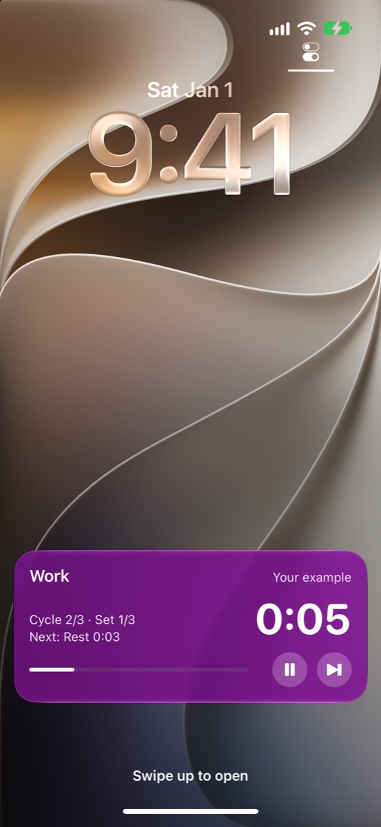 Live Activity on the Lock Screen